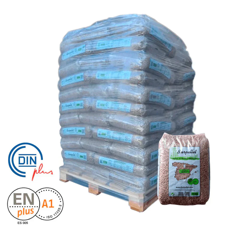 Burpellet 1 Palet de 77 Sacos certificado Enplus 15 kg